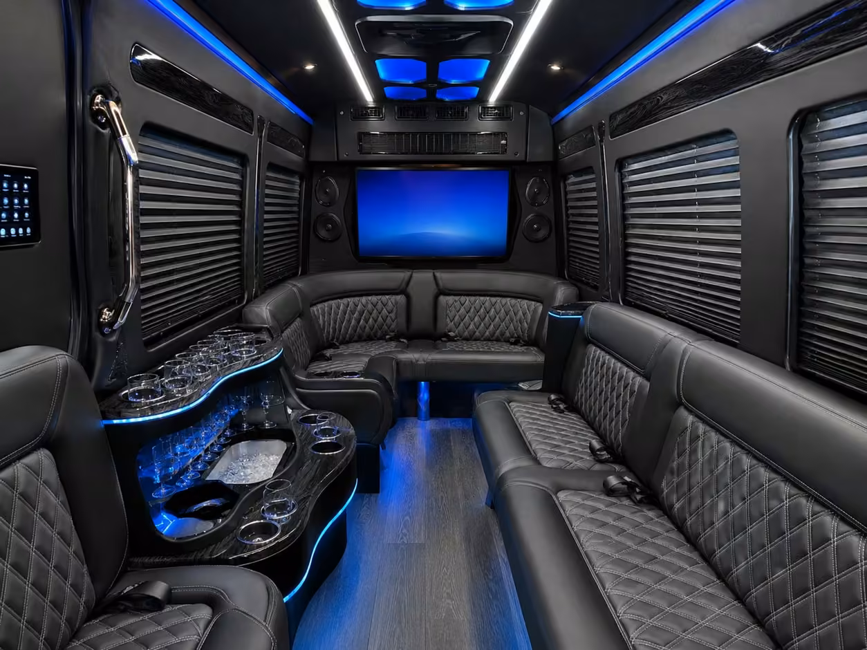 14 passenger sprinter limousine interior
