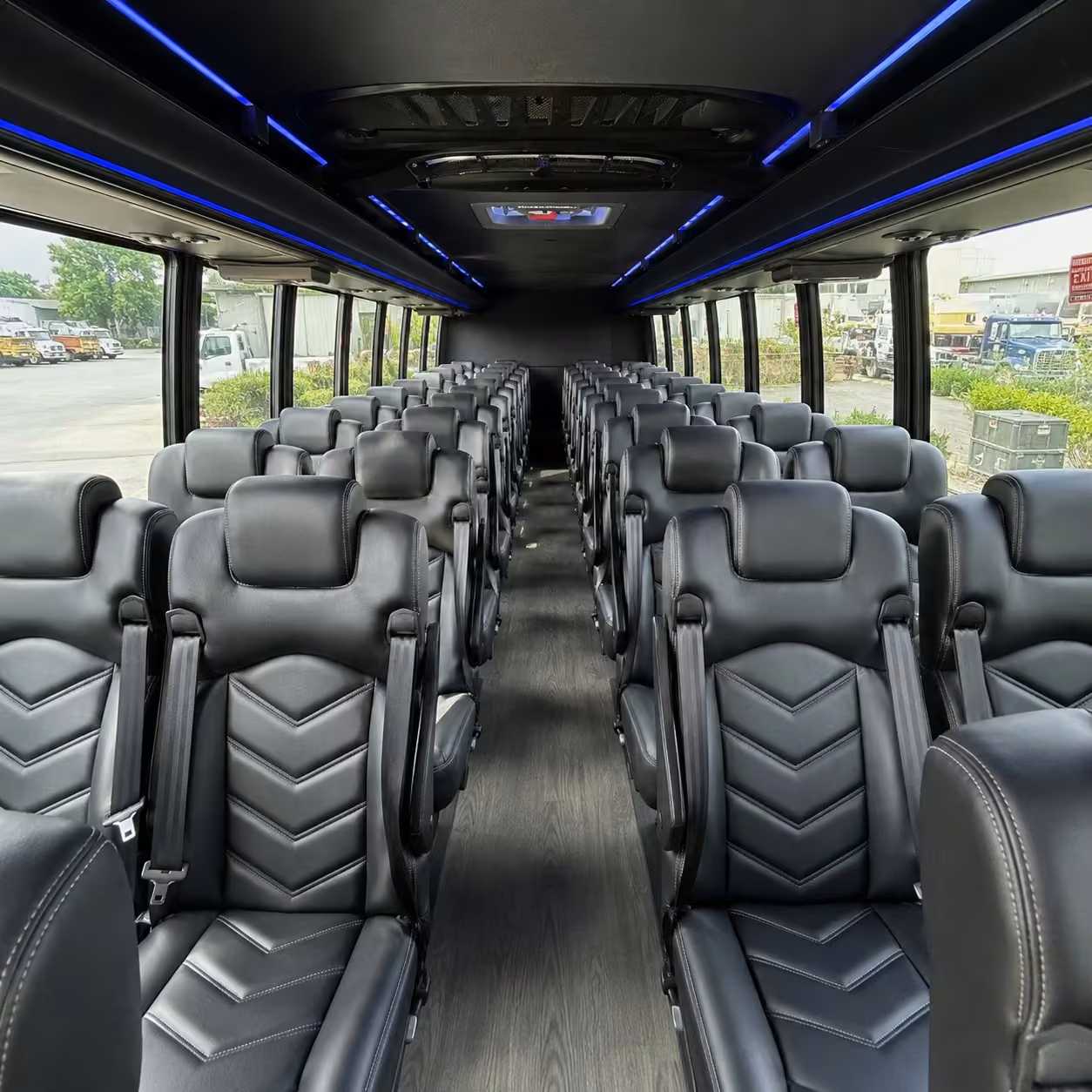 15 35 passenger minibus inside
